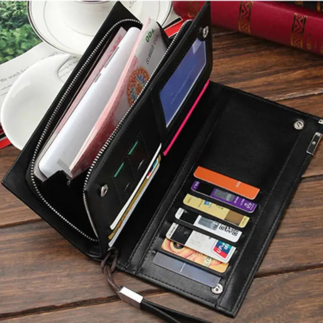 Leather Baellerry premium long wallet (100% original)