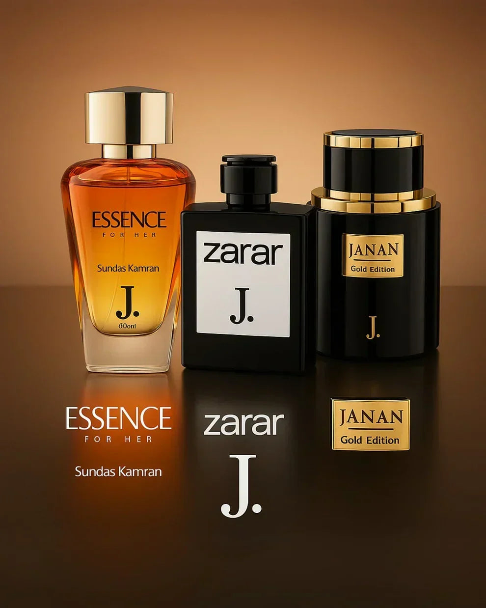 The Signature Collection by J. – Essence, Zarar, and Janan Gold Edition